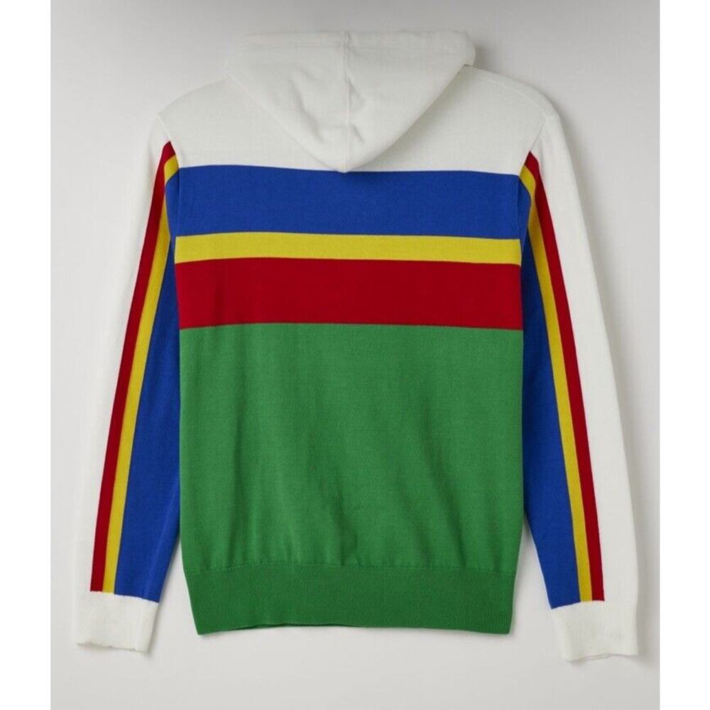 Polo Sport‎ Ralph Lauren Sweater Hooded Men Medium Hoodie Shirt Colorblock Logo - Picture 2 of 6